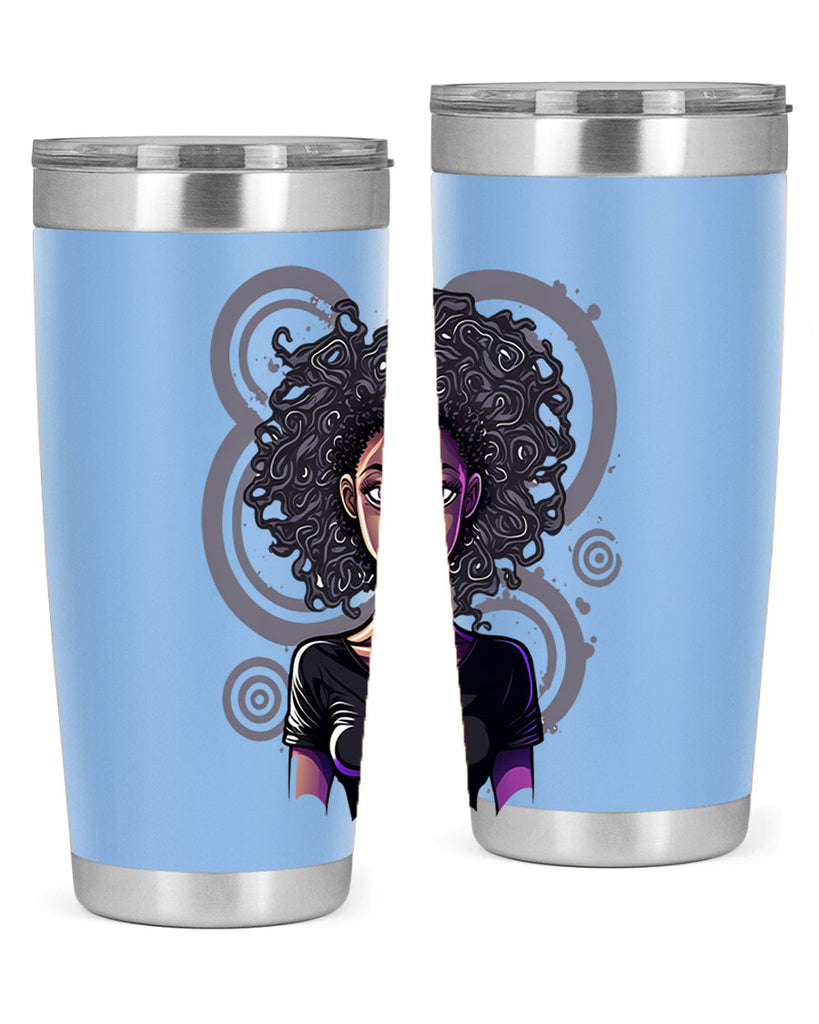 Sparkling Black Girl Design 14#- women-girls- Tumbler