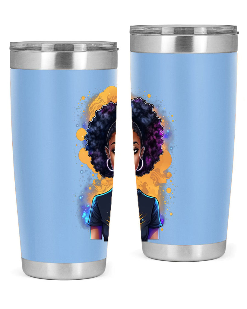 Sparkling Black Girl Design 15#- women-girls- Tumbler