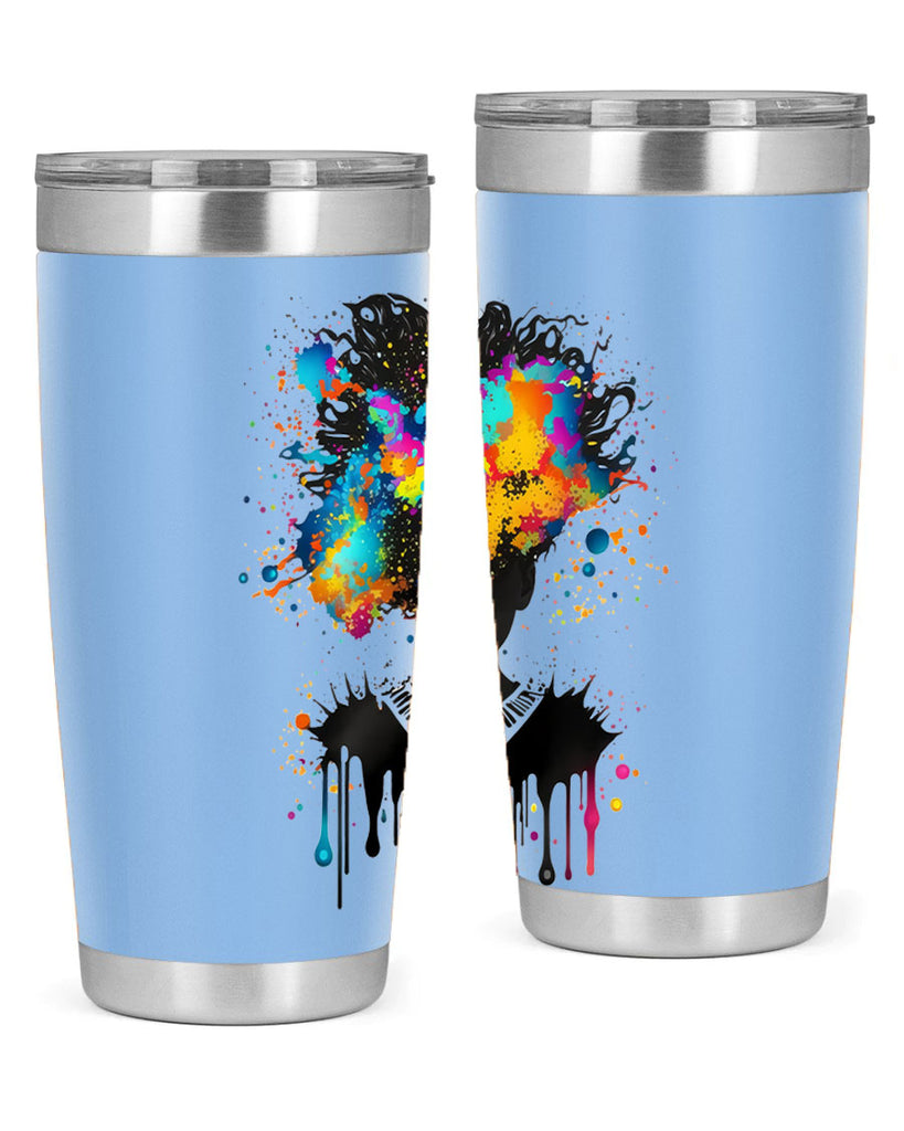 Sparkling Black Girl Design 16#- women-girls- Tumbler