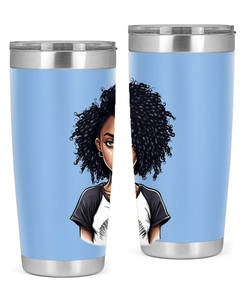 Sparkling Black Girl Design 18#- women-girls- Tumbler
