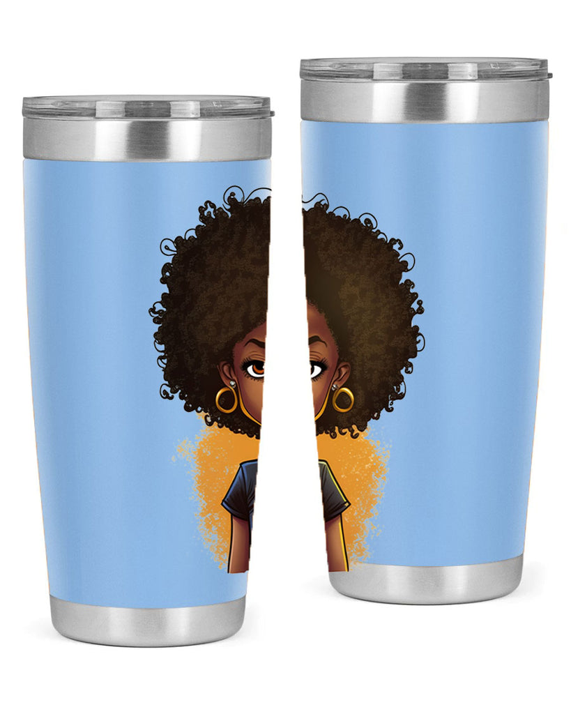 Sparkling Black Girl Design 8#- women-girls- Tumbler