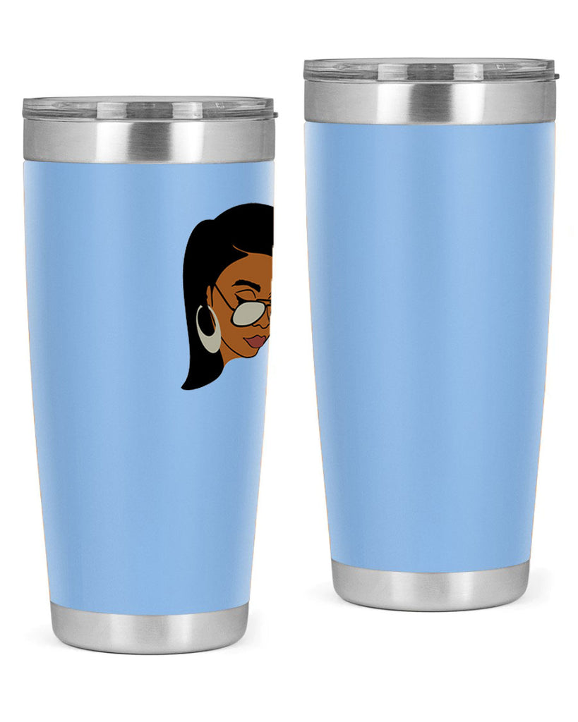 black afro 48#- women-girls- Tumbler