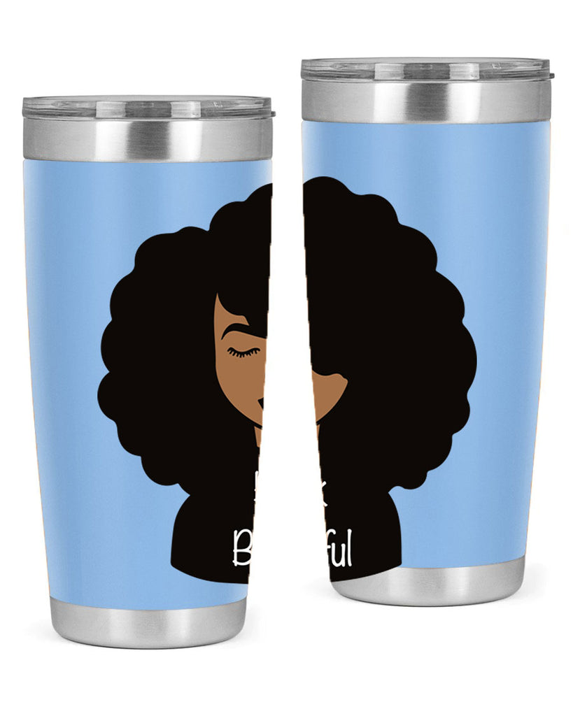 black is beautiful 12#- women-girls- Tumbler