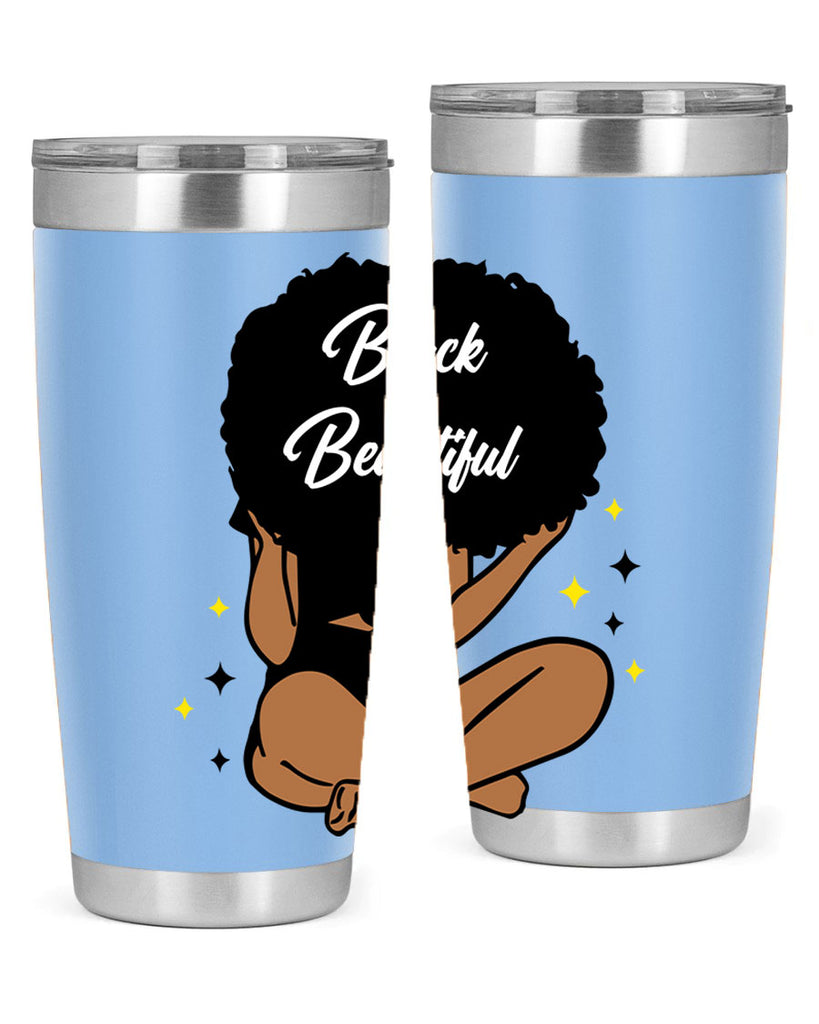 black is beautiful 14#- women-girls- Tumbler