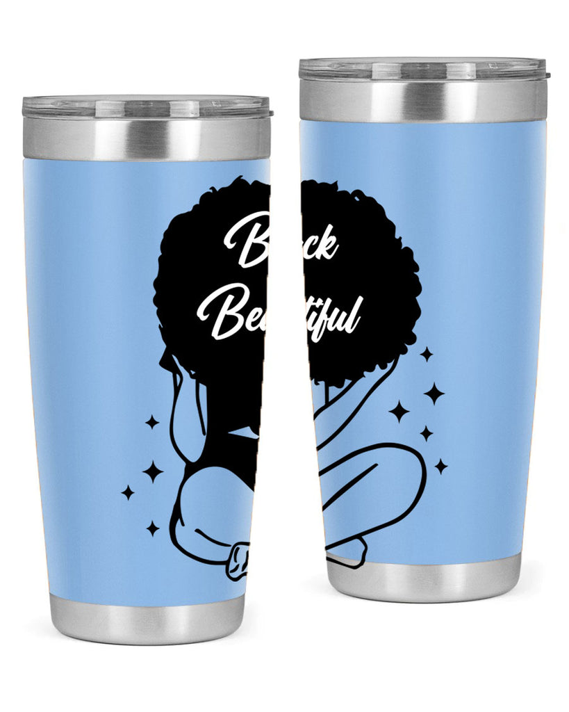 black is beautiful 15#- women-girls- Tumbler