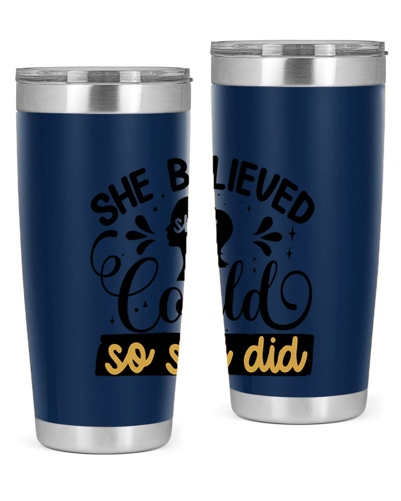 She believed she could she did Style 7#- women-girls- Tumbler