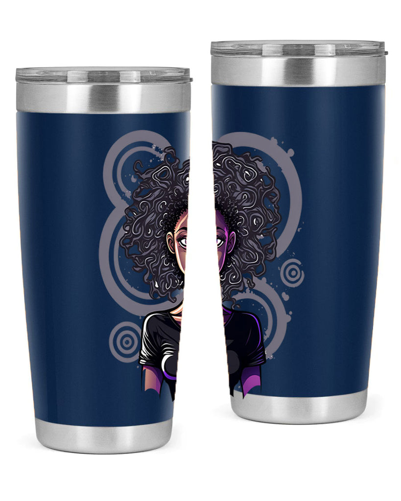Sparkling Black Girl Design 14#- women-girls- Tumbler