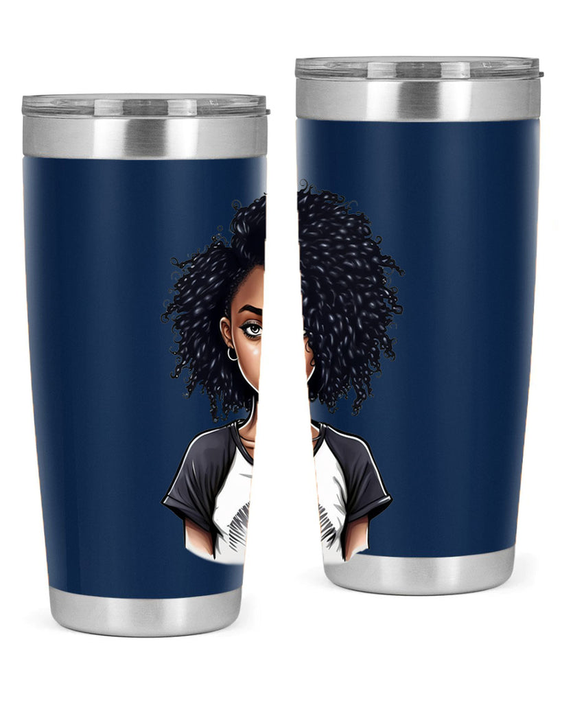 Sparkling Black Girl Design 18#- women-girls- Tumbler
