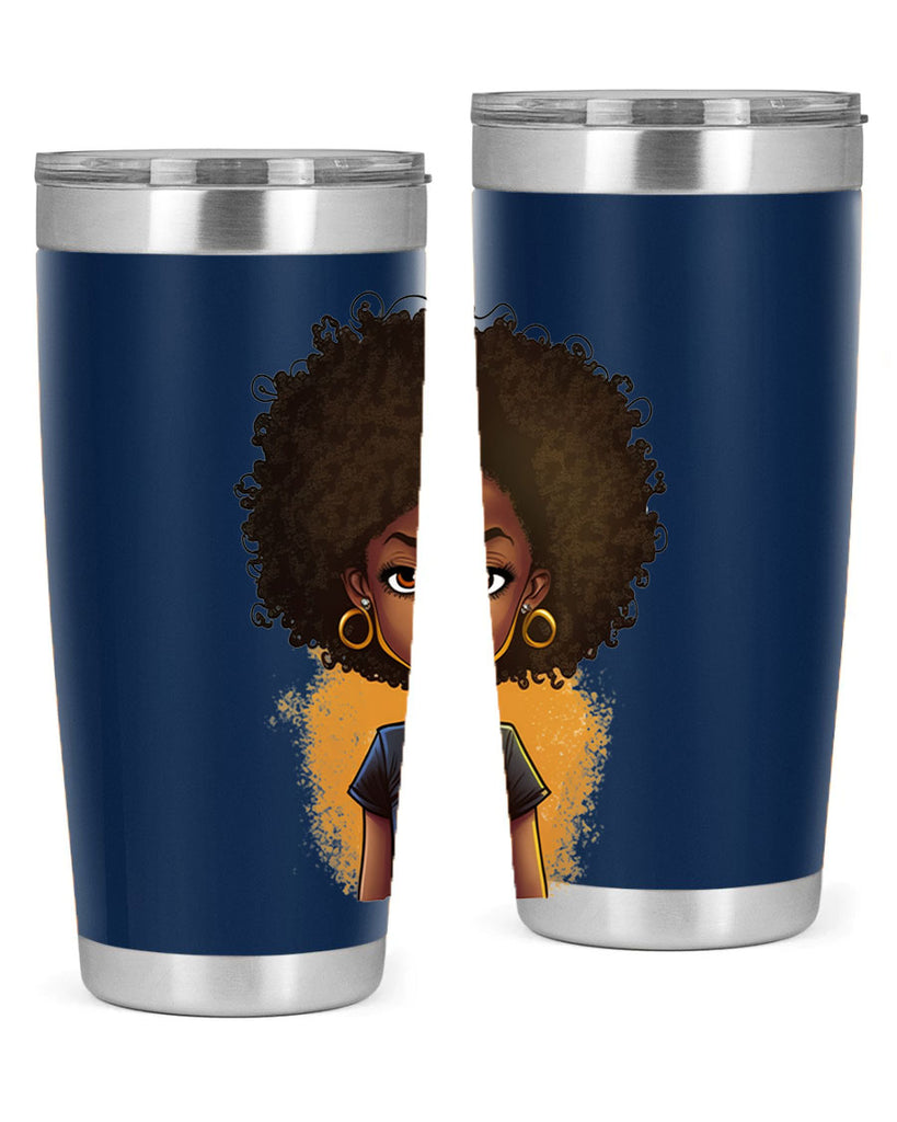 Sparkling Black Girl Design 8#- women-girls- Tumbler
