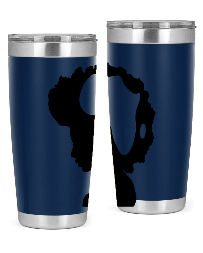 afro woman with africa map 65#- women-girls- Tumbler