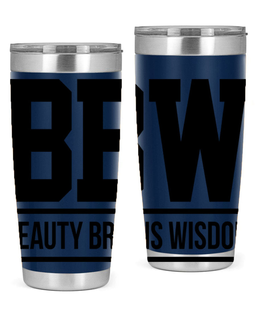 bbw beauty brains wisdom 263#- black words phrases- Cotton Tank