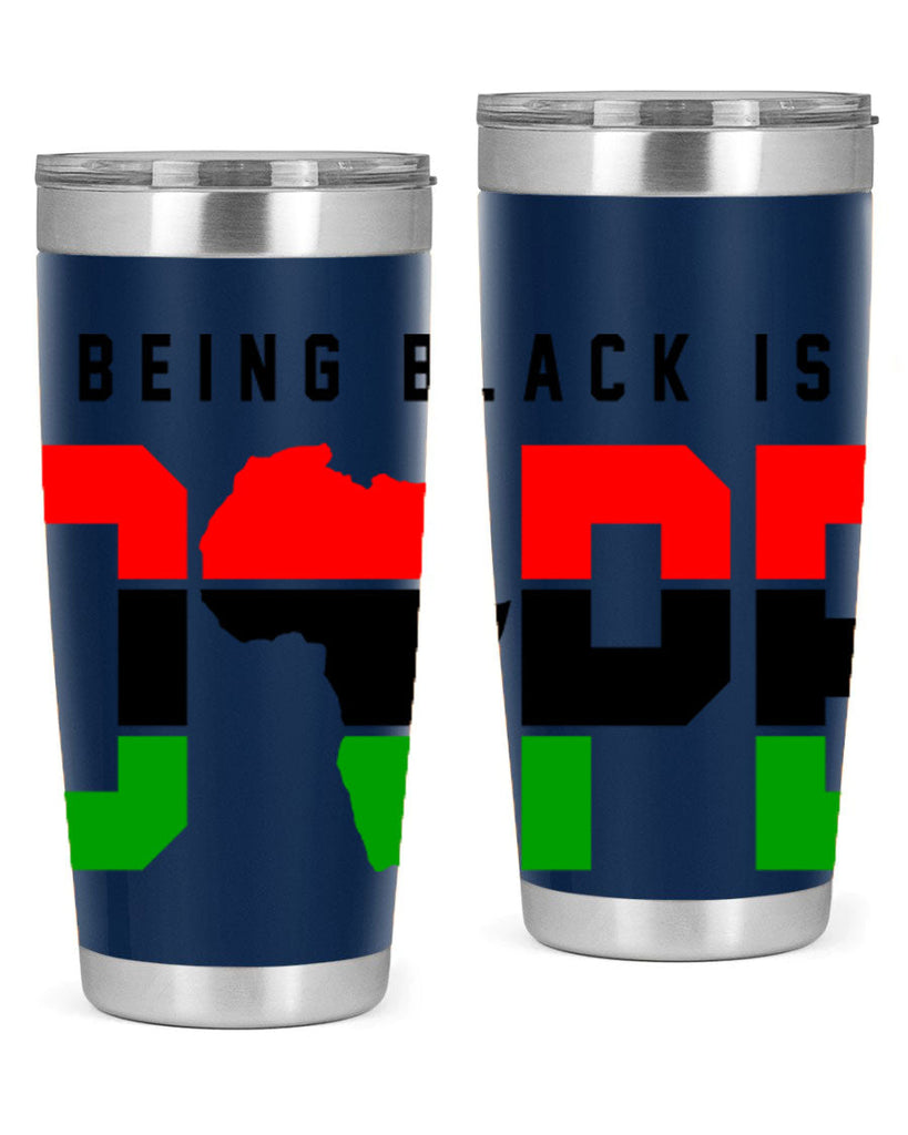 being black is dope africa 257#- black words phrases- Cotton Tank