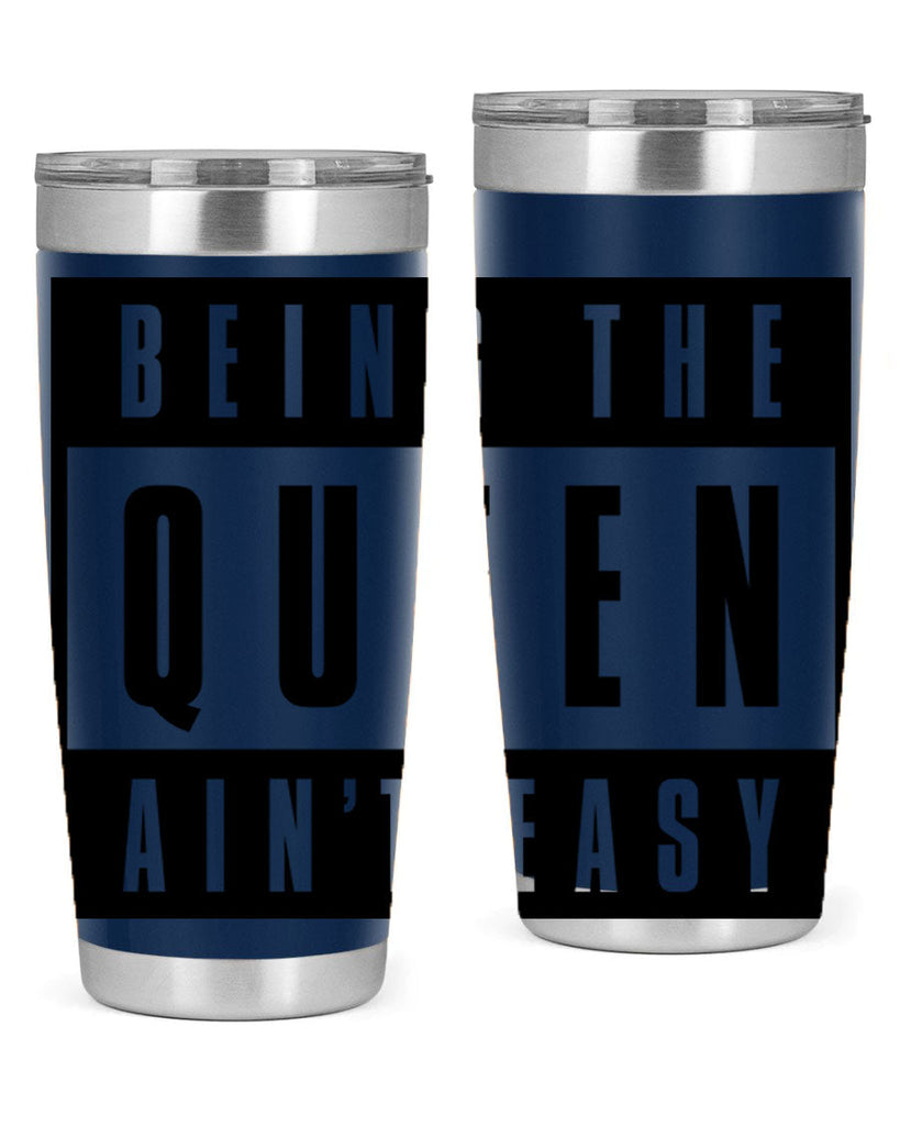being the queen aint easy 258#- black words phrases- Cotton Tank