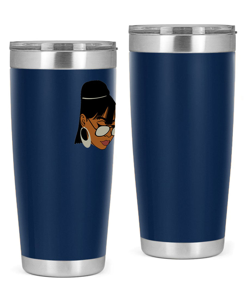 black afro 40#- women-girls- Tumbler