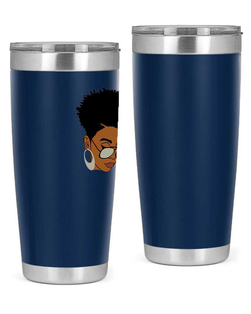 black afro 44#- women-girls- Tumbler