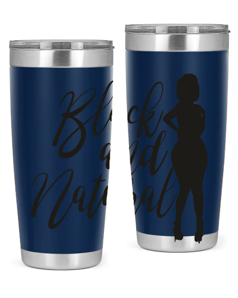 black and natural 22#- women-girls- Tumbler