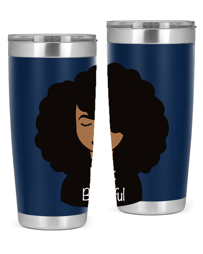 black is beautiful 12#- women-girls- Tumbler
