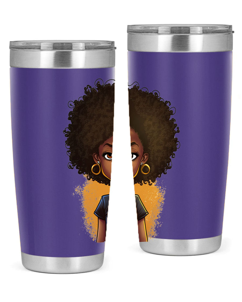Sparkling Black Girl Design 8#- women-girls- Tumbler