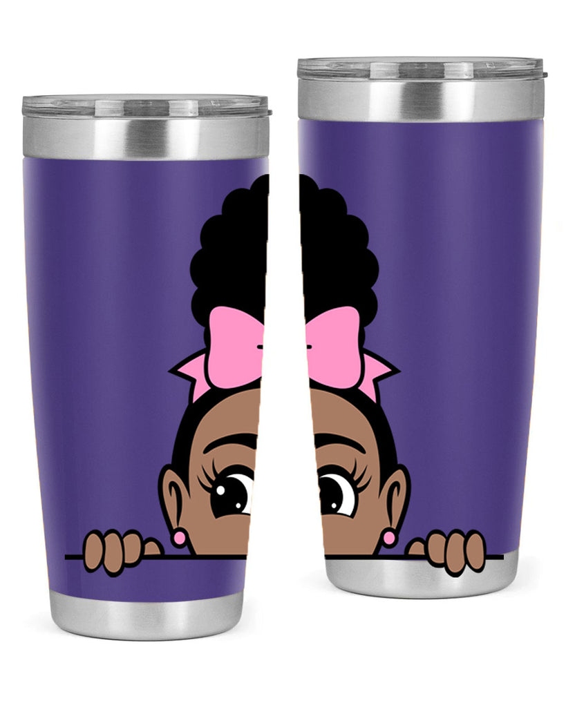 afro puff crown girl 3#- women-girls- Tumbler