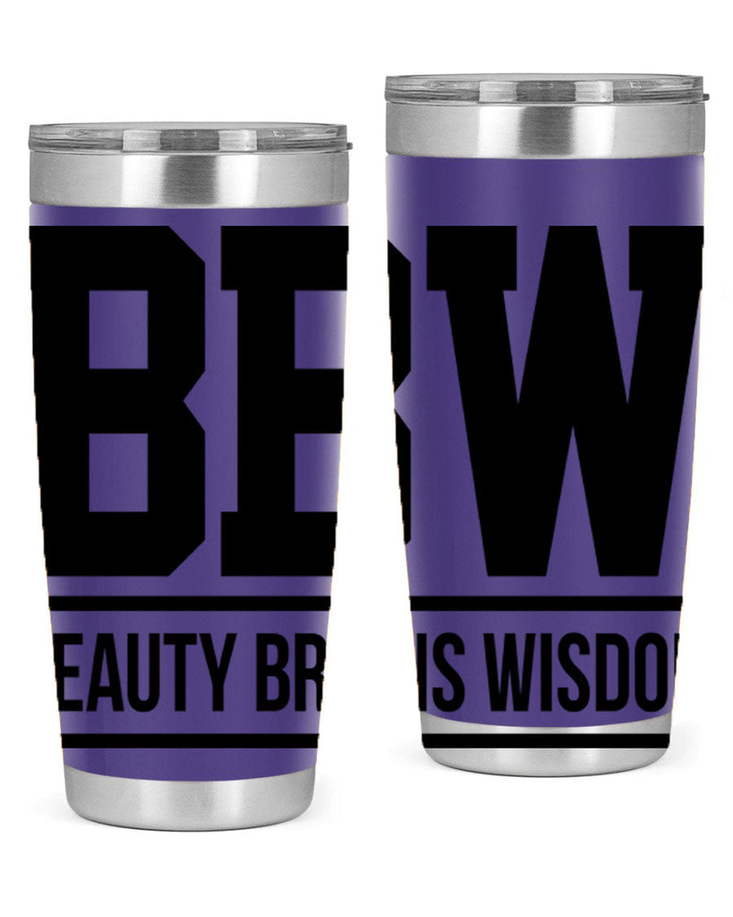 bbw beauty brains wisdom 263#- black words phrases- Cotton Tank