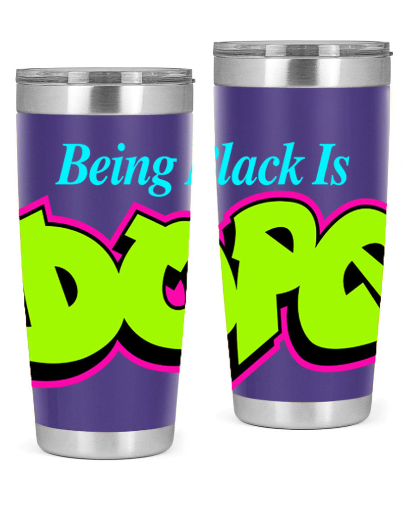 being black is dope 261#- black words phrases- Cotton Tank