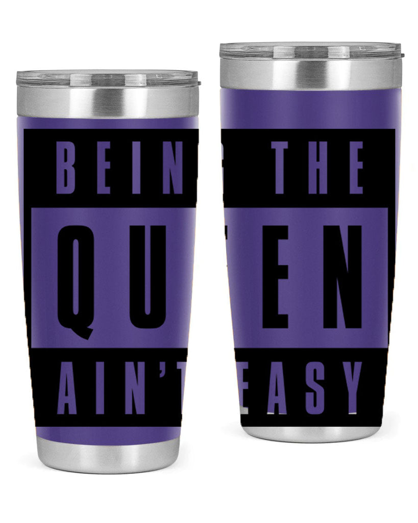 being the queen aint easy 258#- black words phrases- Cotton Tank