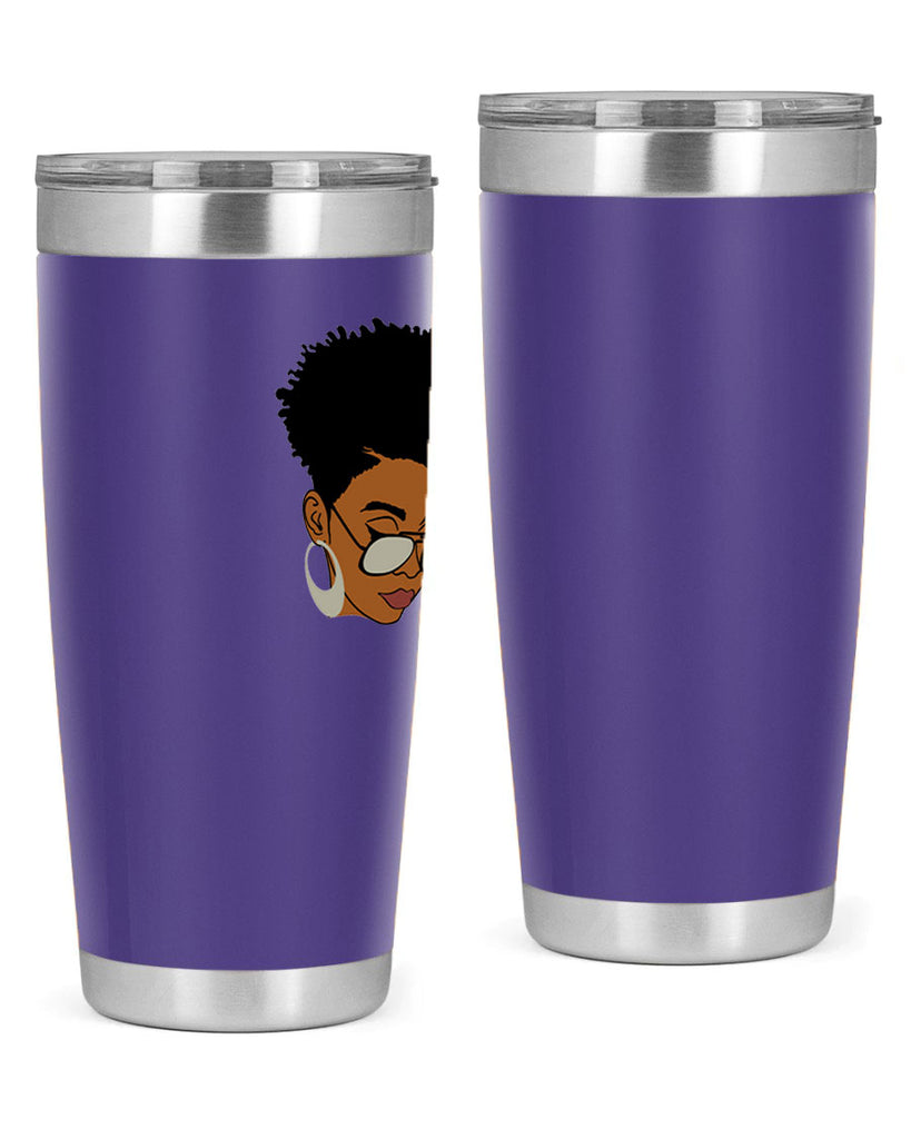 black afro 44#- women-girls- Tumbler