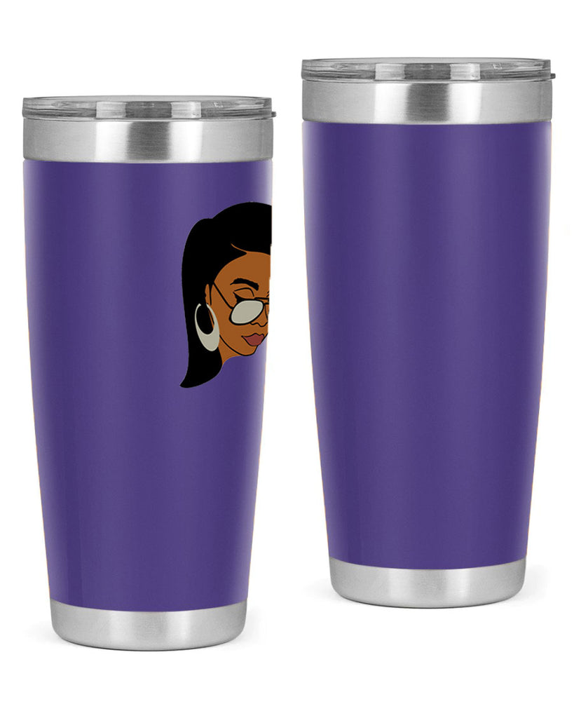 black afro 48#- women-girls- Tumbler