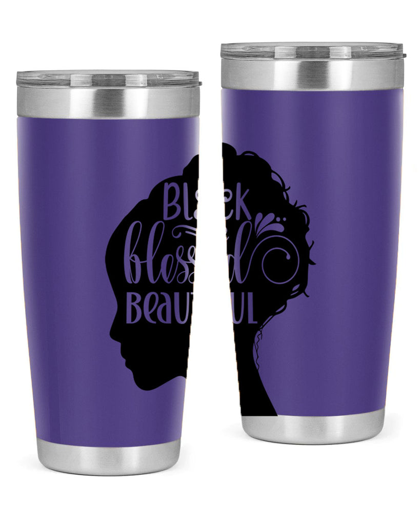 black blessed beautiful Style 62#- women-girls- Tumbler