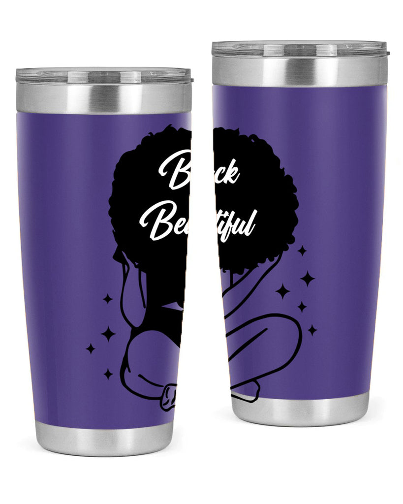 black is beautiful 15#- women-girls- Tumbler