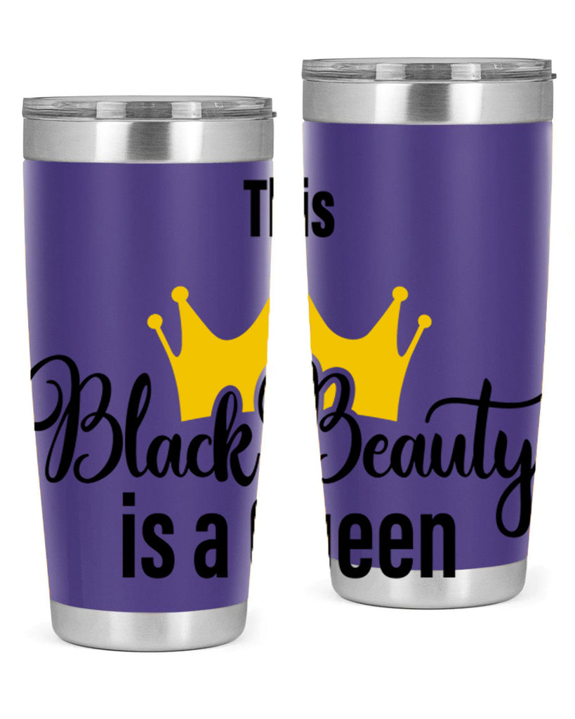 this black beauty is a queen Style 3#- women-girls- Tumbler