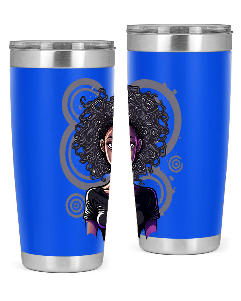 Sparkling Black Girl Design 14#- women-girls- Tumbler