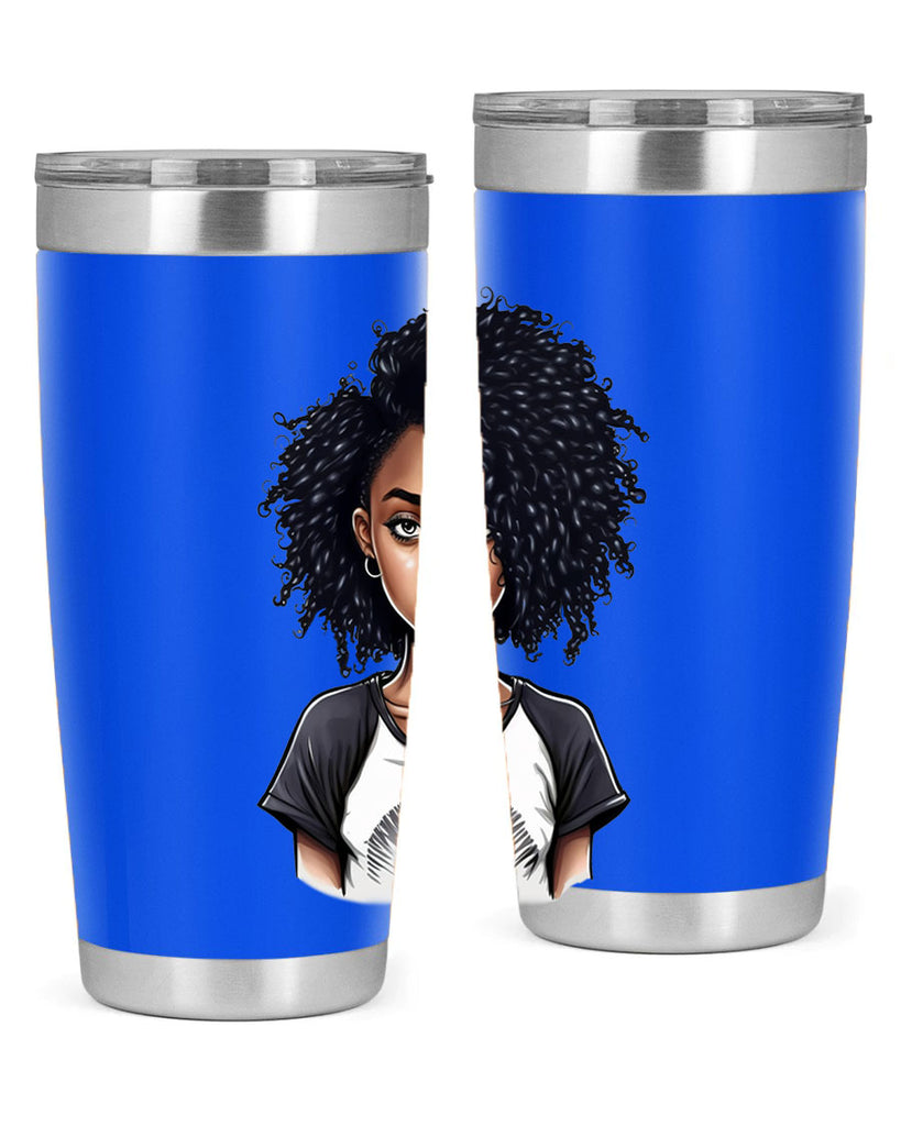 Sparkling Black Girl Design 18#- women-girls- Tumbler