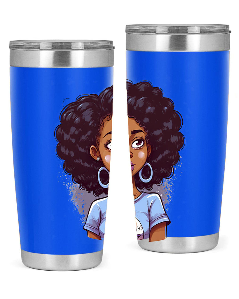 Sparkling Black Girl Design 20#- women-girls- Tumbler