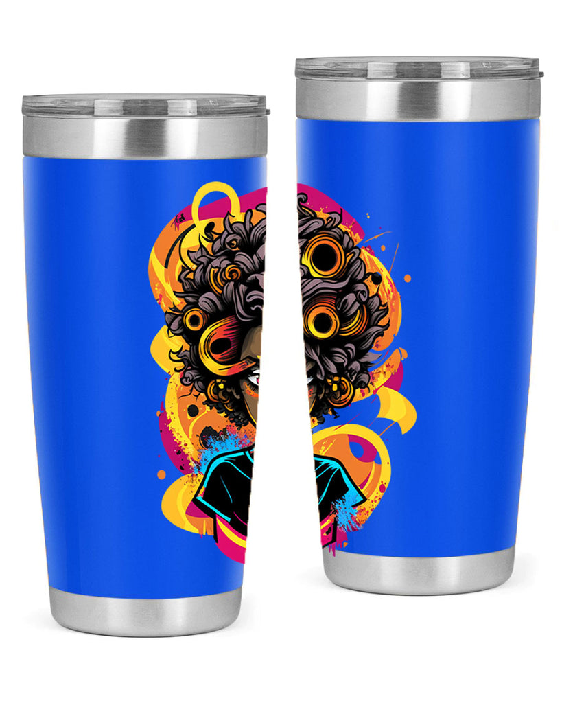 Sparkling Black Girl Design 6#- women-girls- Tumbler
