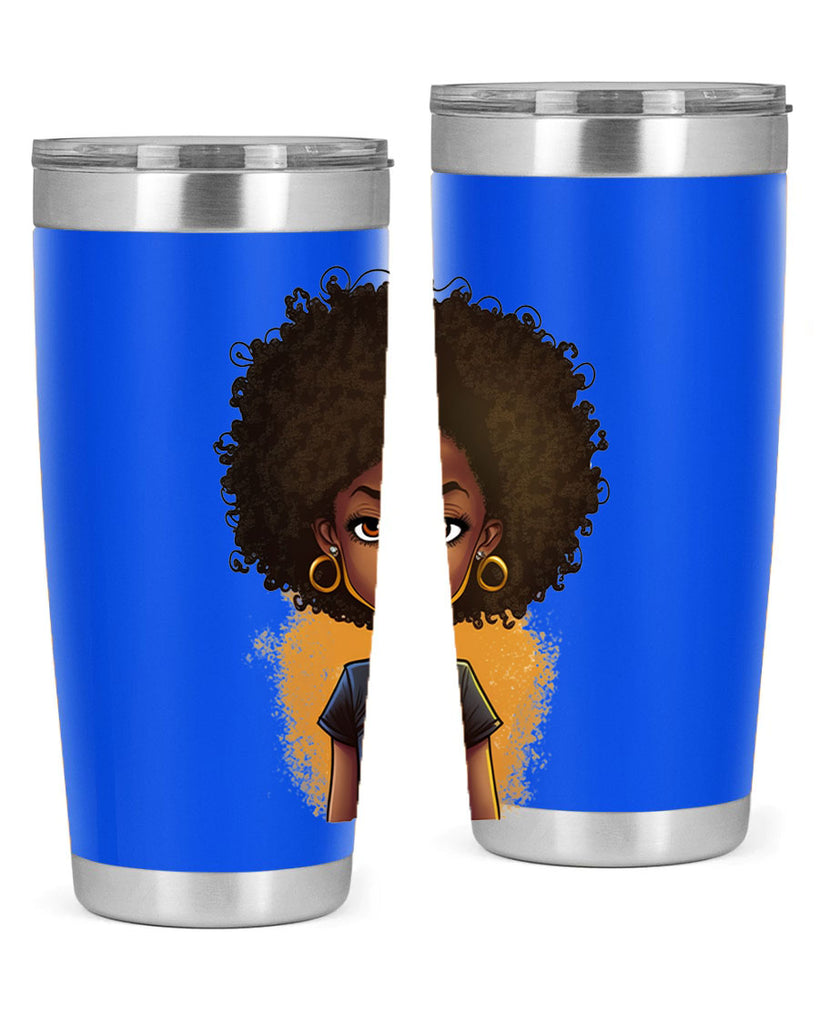 Sparkling Black Girl Design 8#- women-girls- Tumbler