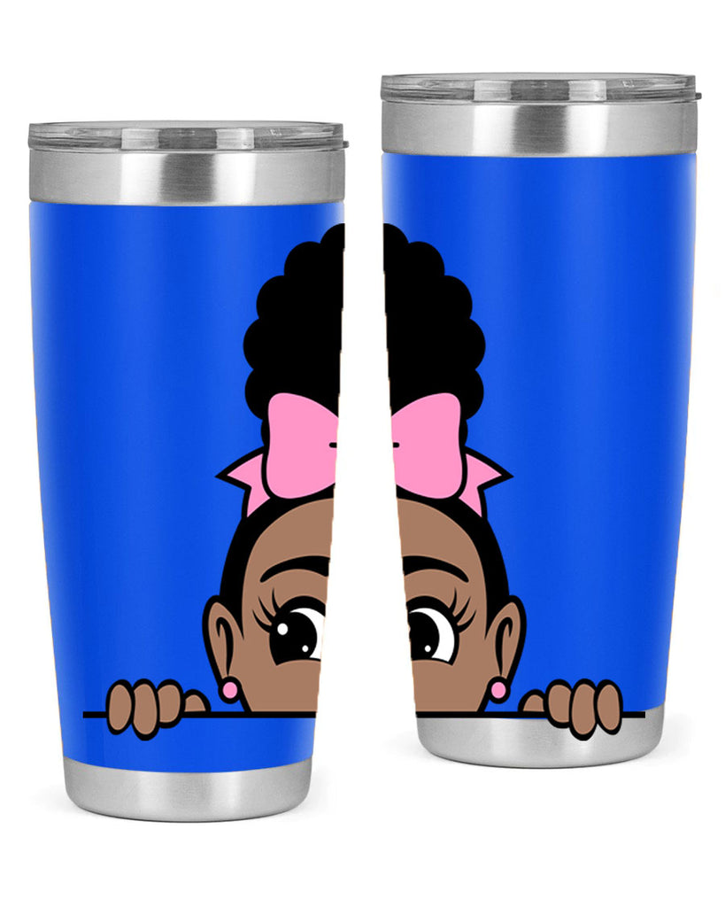 afro puff crown girl 3#- women-girls- Tumbler