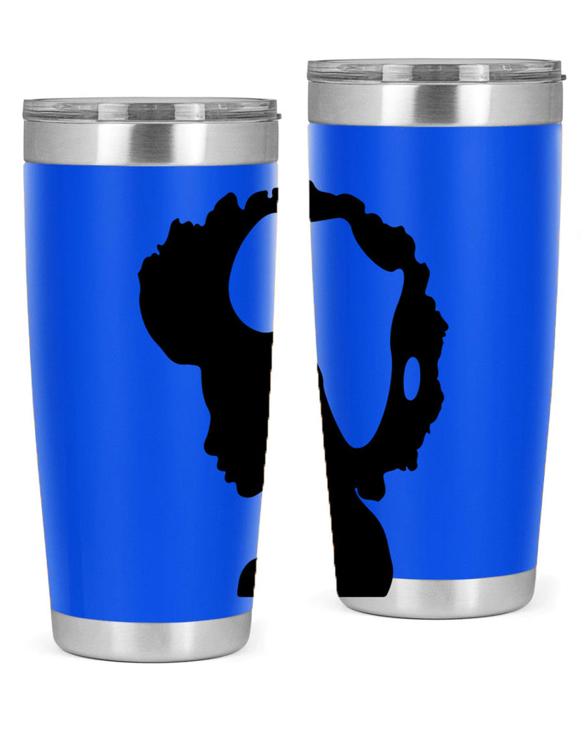 afro woman with africa map 65#- women-girls- Tumbler