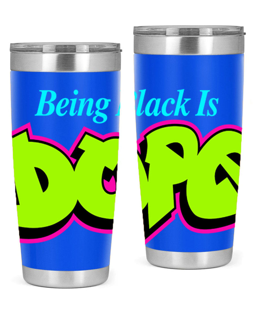 being black is dope 261#- black words phrases- Cotton Tank