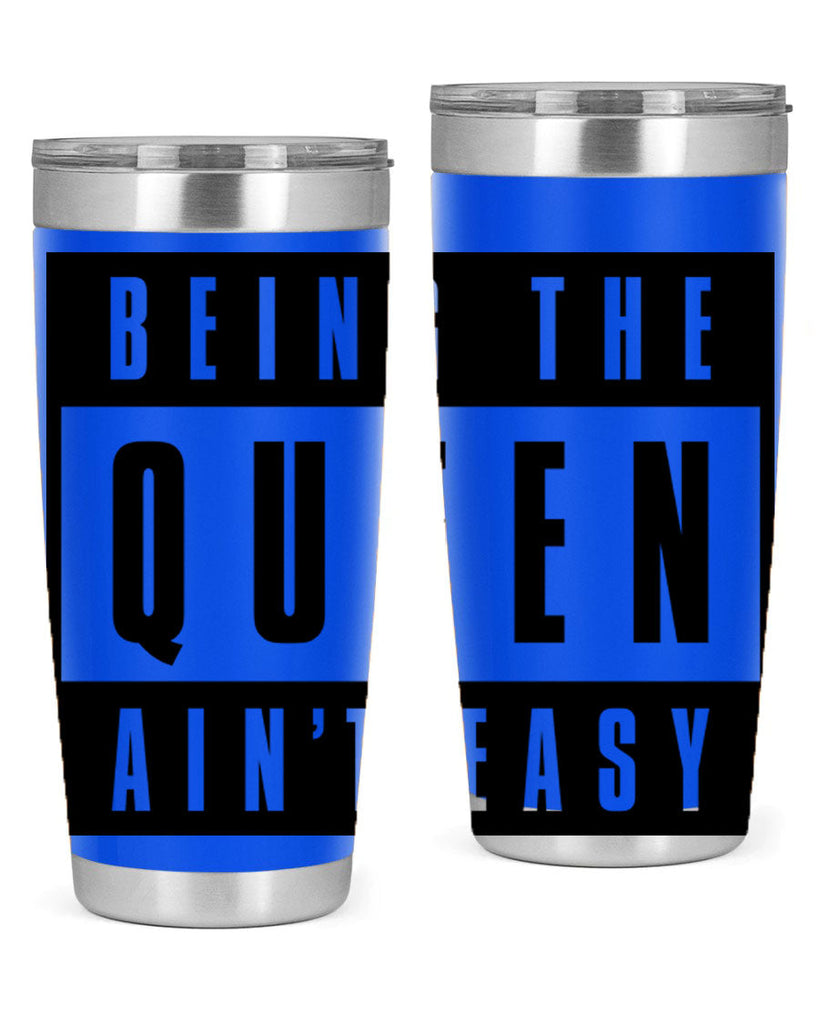 being the queen aint easy 258#- black words phrases- Cotton Tank