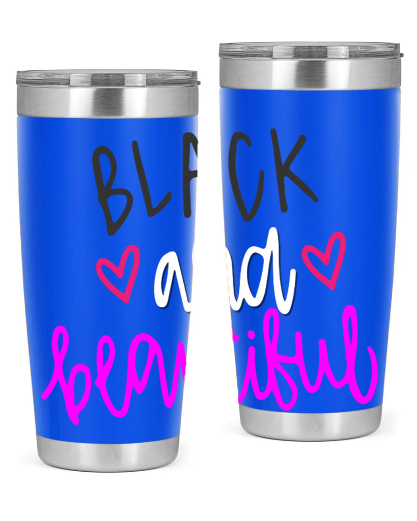 black and beautiful color 252#- black words phrases- Cotton Tank