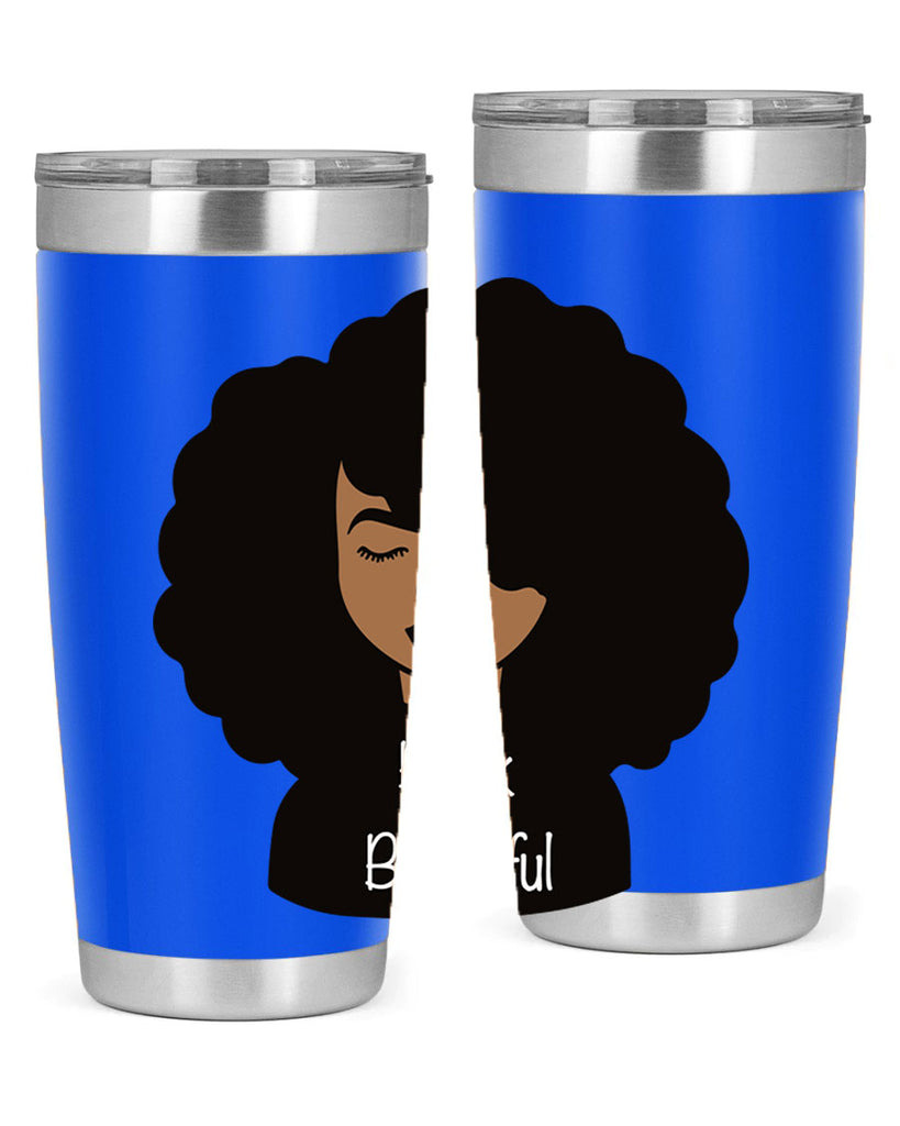 black is beautiful 12#- women-girls- Tumbler