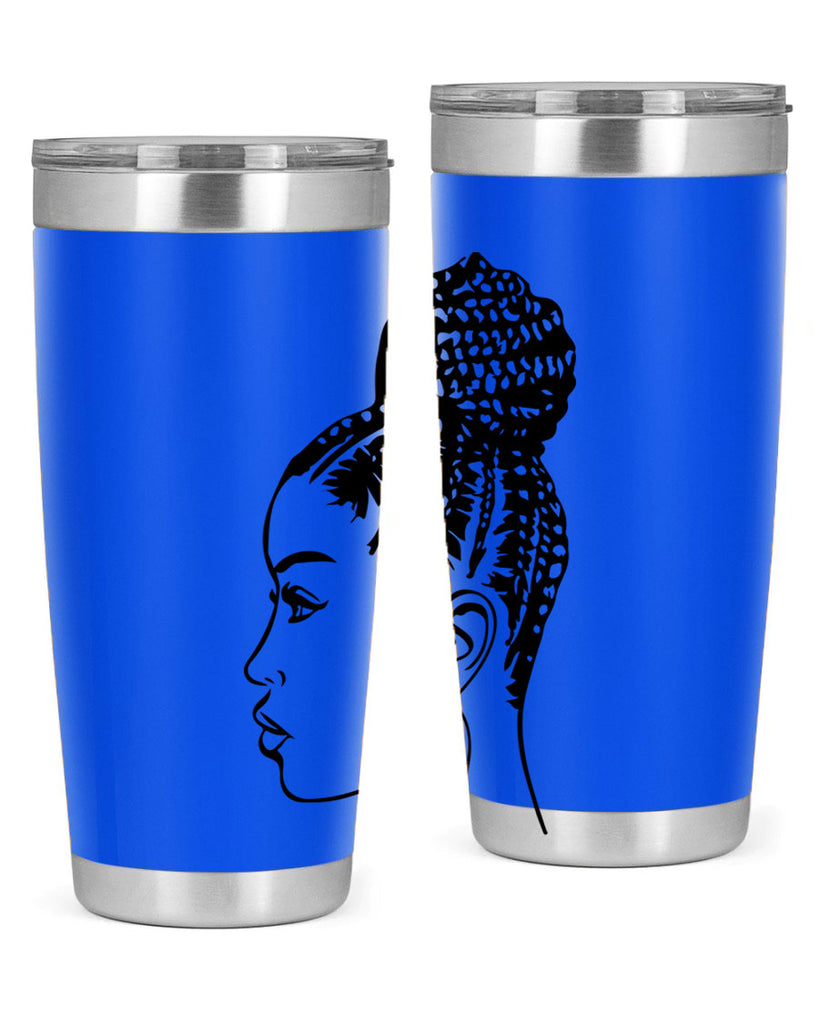black woman with braids 7#- women-girls- Tumbler