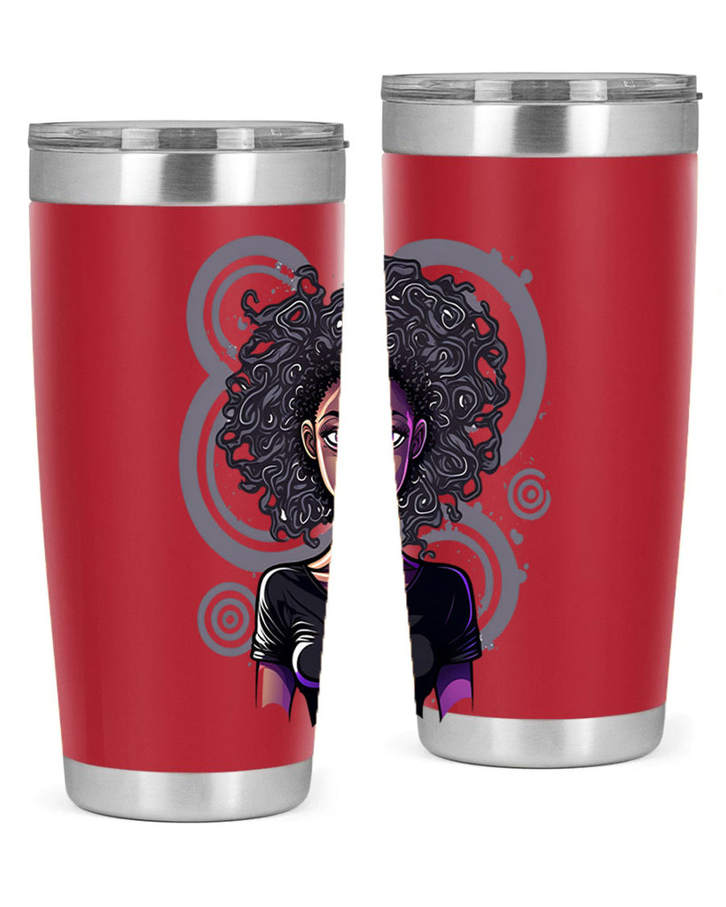 Sparkling Black Girl Design 14#- women-girls- Tumbler