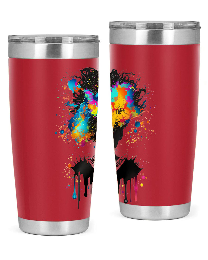 Sparkling Black Girl Design 16#- women-girls- Tumbler
