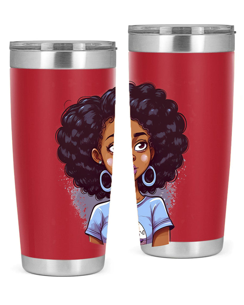 Sparkling Black Girl Design 20#- women-girls- Tumbler