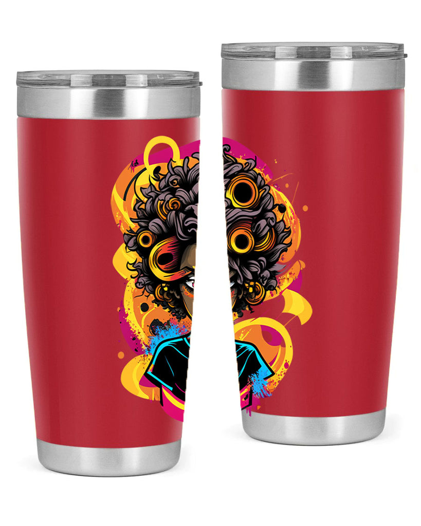 Sparkling Black Girl Design 6#- women-girls- Tumbler