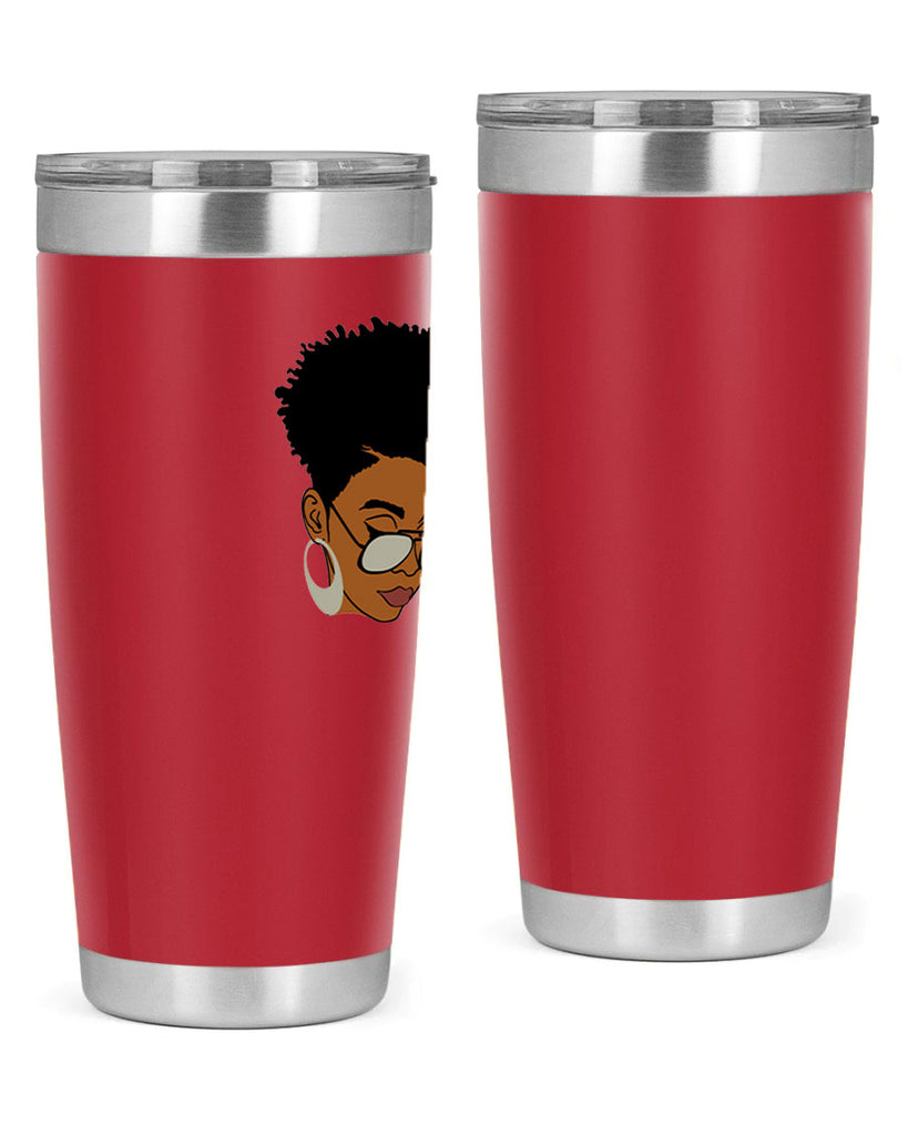 black afro 44#- women-girls- Tumbler