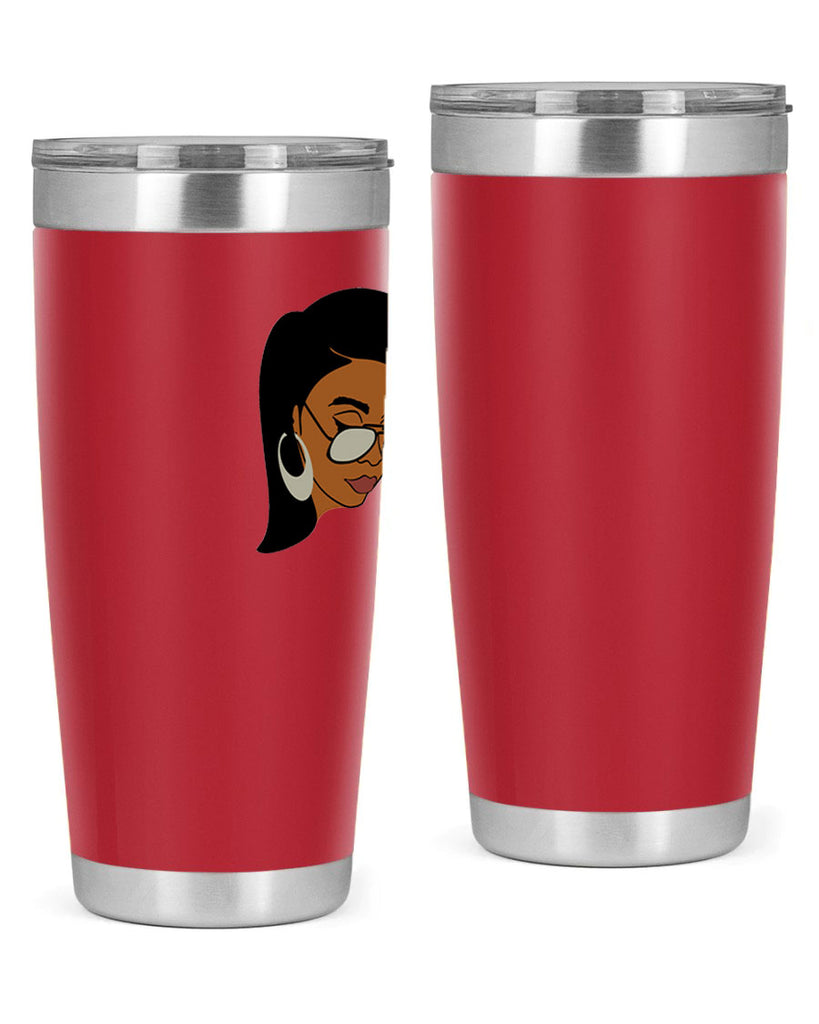 black afro 48#- women-girls- Tumbler
