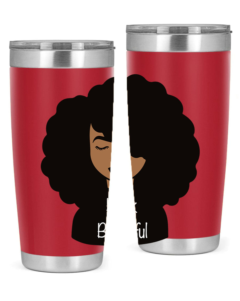 black is beautiful 12#- women-girls- Tumbler